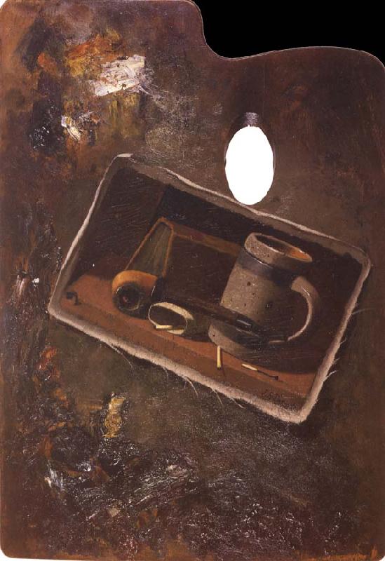 John Frederick Peto Stilleben aufeiner Palette oil painting image